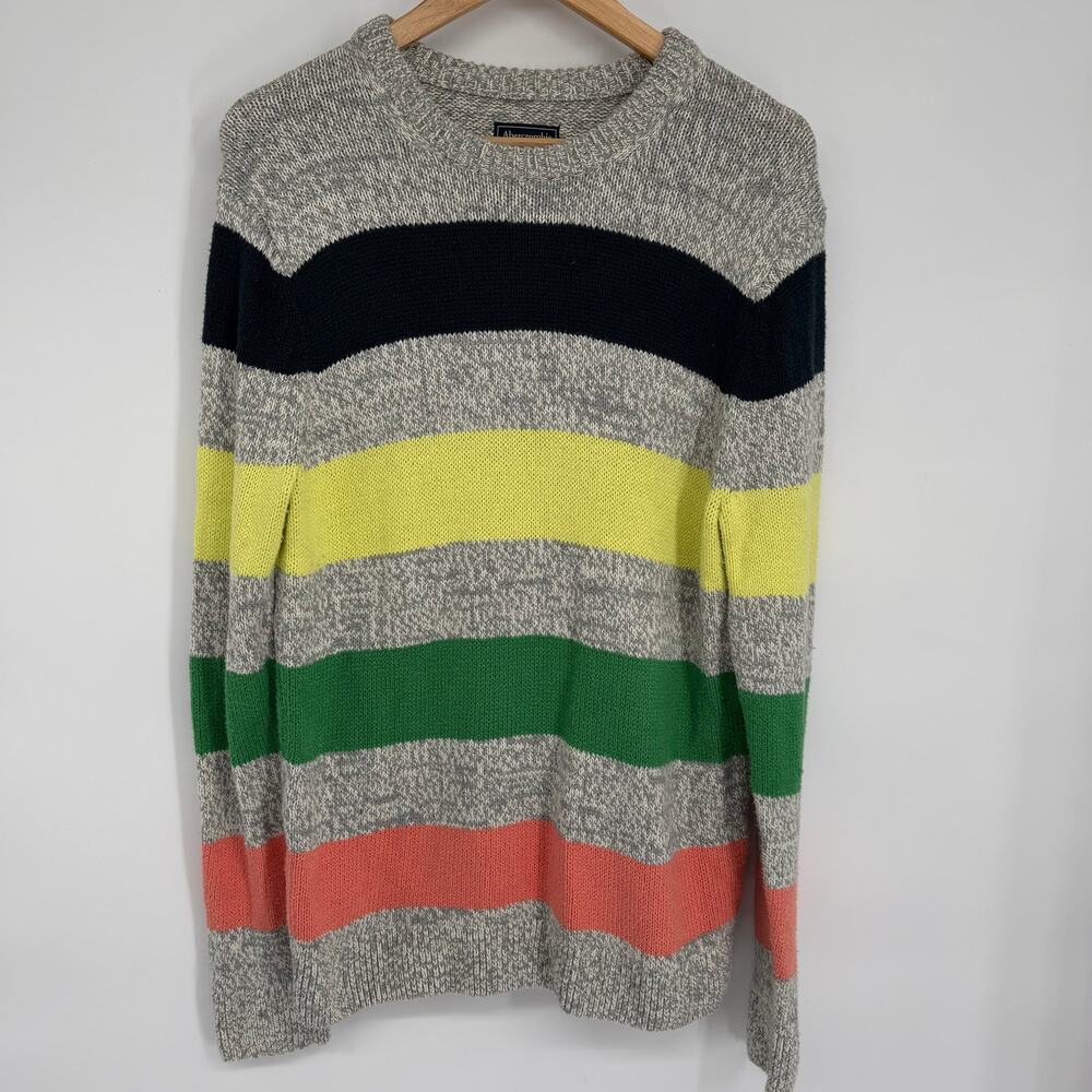 Abercrombie & Fitch and Sweater Women’s Large Y2K 90’s Striped Cotton Colorful